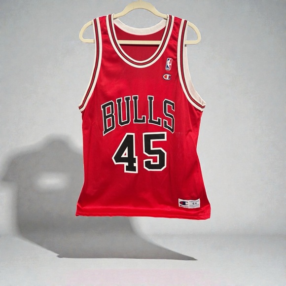 Champion Brand Bulls Jordan Jersey with Number 45 - Picture 2 of 5